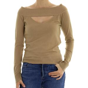 MAGLIA OFF SHOULDER CAMMELLO